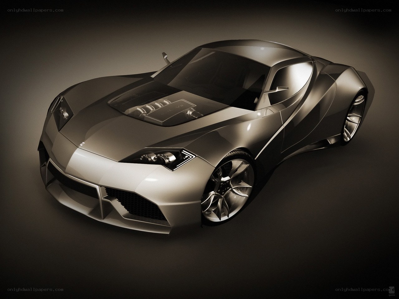 futuristic sports car concept