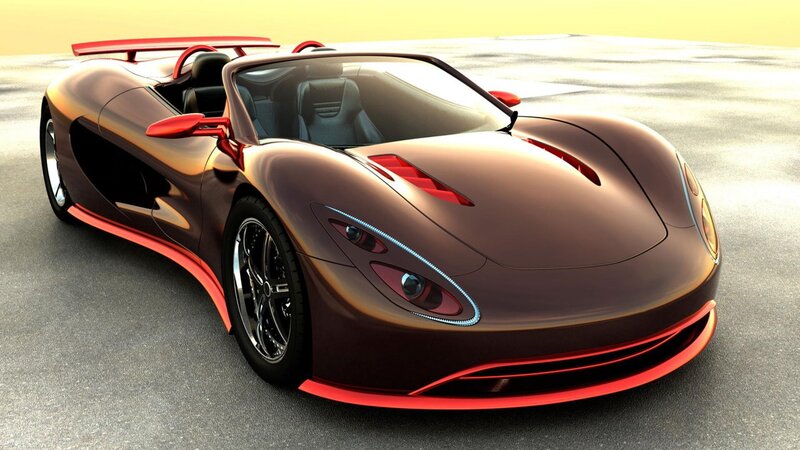 futuristic sports car design