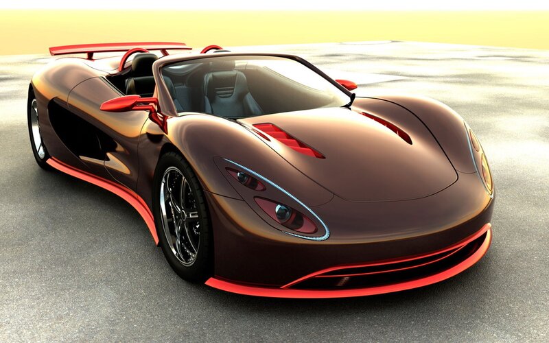 futuristic sports car design
