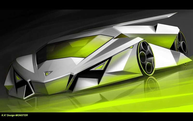 futuristic sports car design