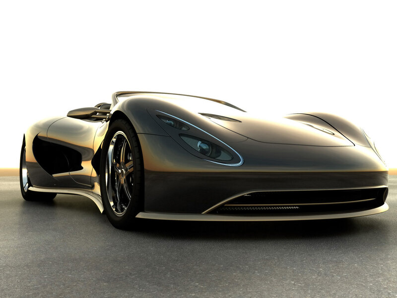 futuristic sports car design