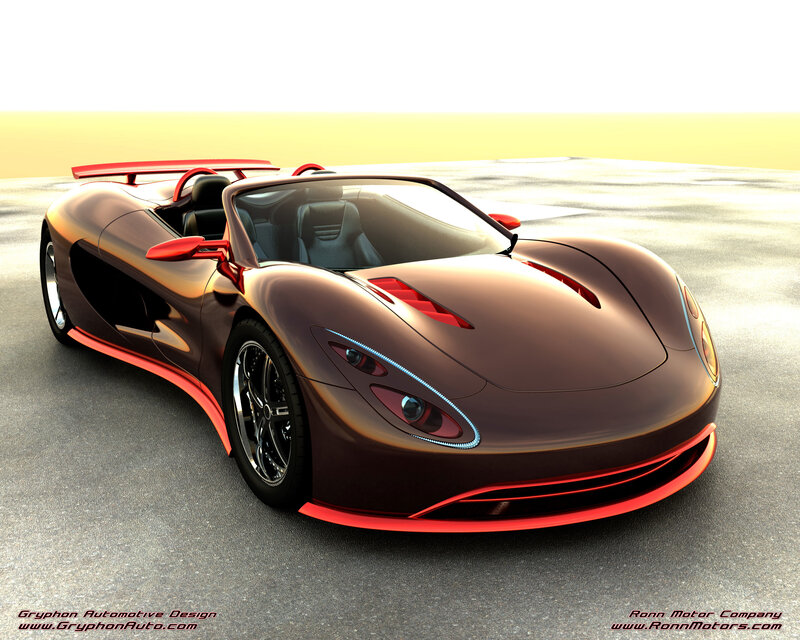 futuristic sports car design