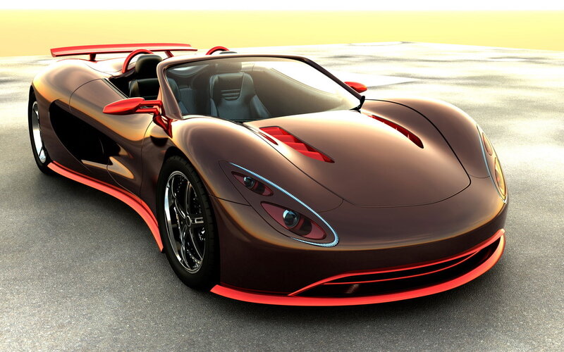 futuristic sports car design
