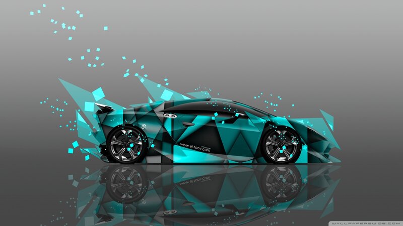 Futuristic Sports Car — Teal