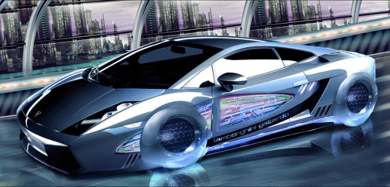 futuristic sports car