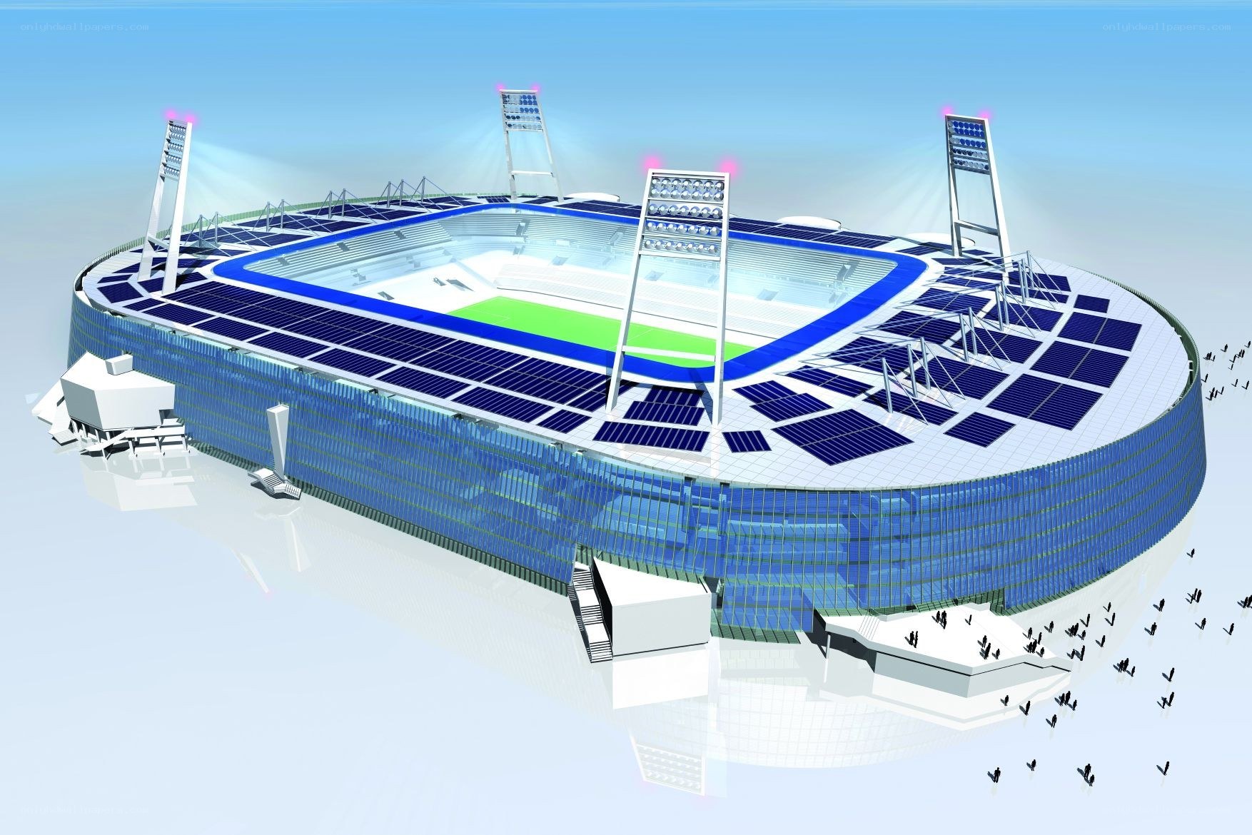 futuristic stadium design