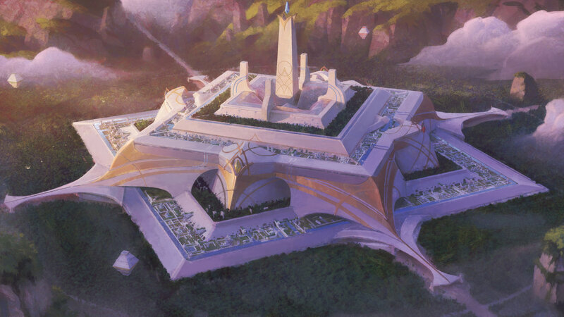 Futuristic Star-shaped City