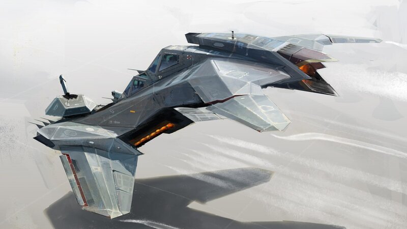futuristic stealth fighter jet