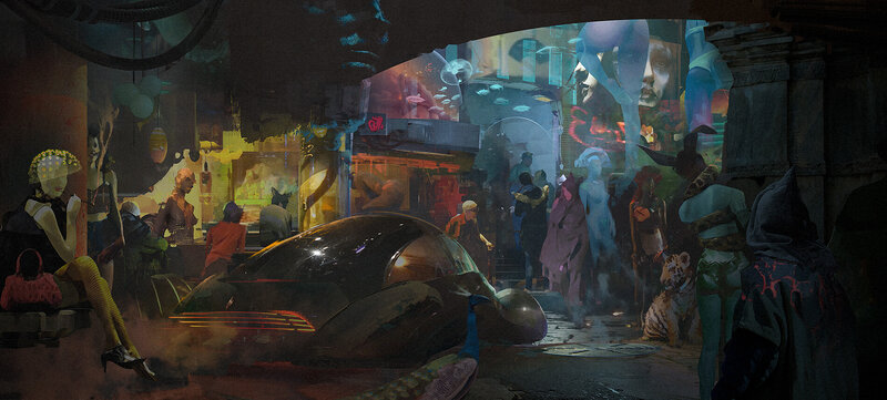 Futuristic Street Scene