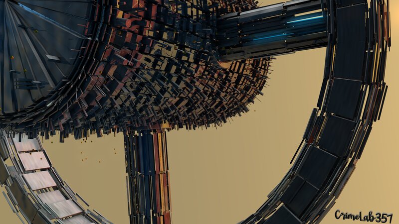 Futuristic Structure — Black
