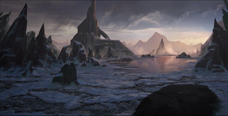 Futuristic Structure in Ice
