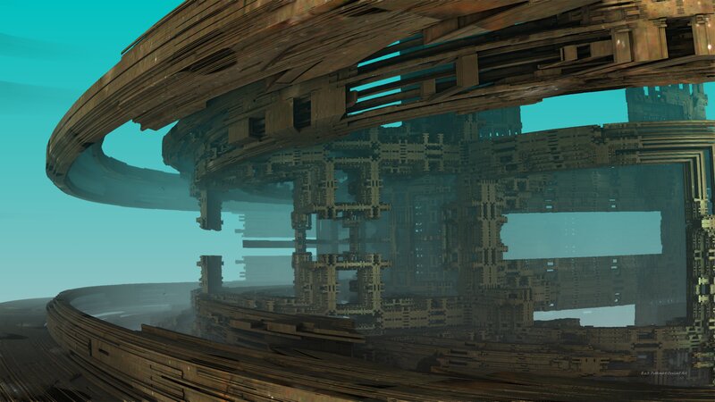Futuristic Structure — Teal