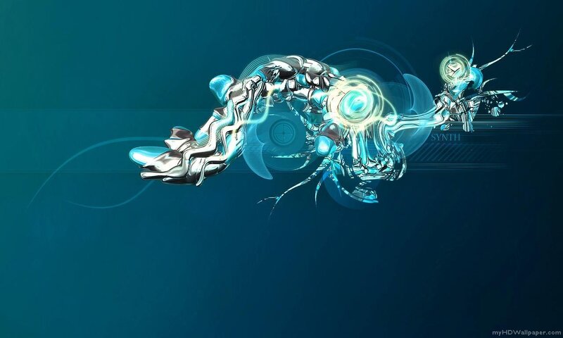 futuristic synth creature