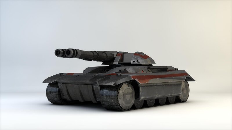 Futuristic Tank — Gray