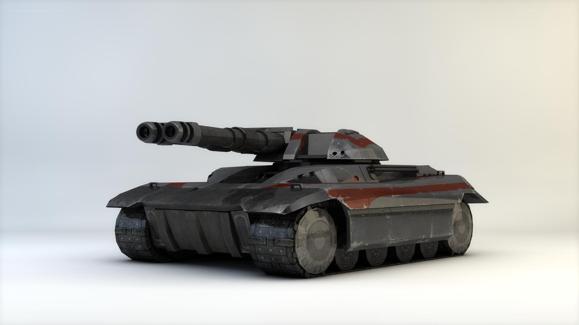 futuristic tank model