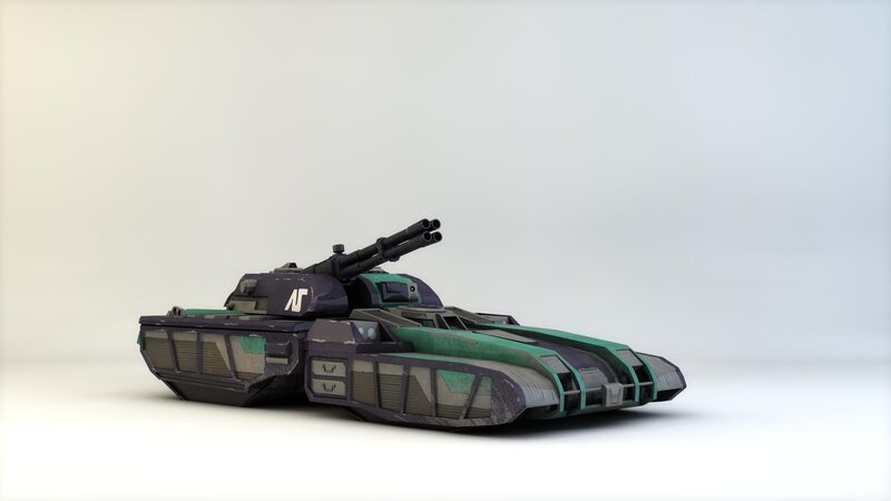 Futuristic Tank — Purple, Neutral