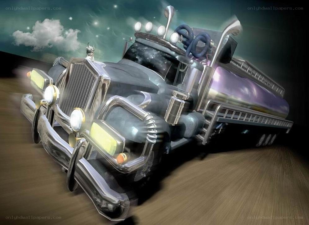 futuristic tanker truck