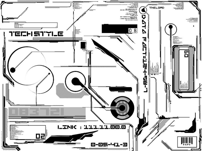 futuristic tech interface design