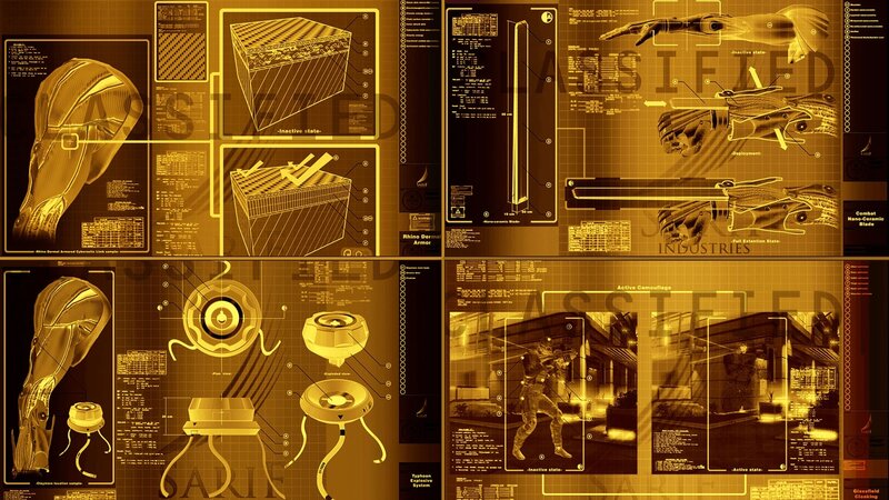 futuristic tech schematics