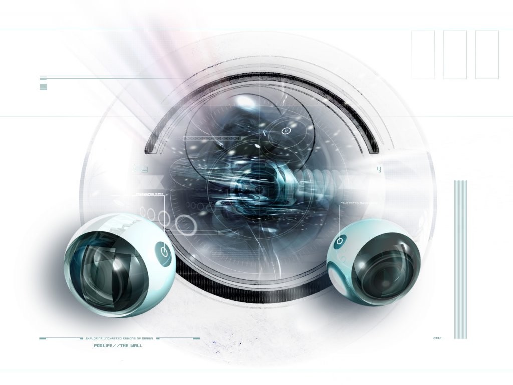 futuristic technology interface