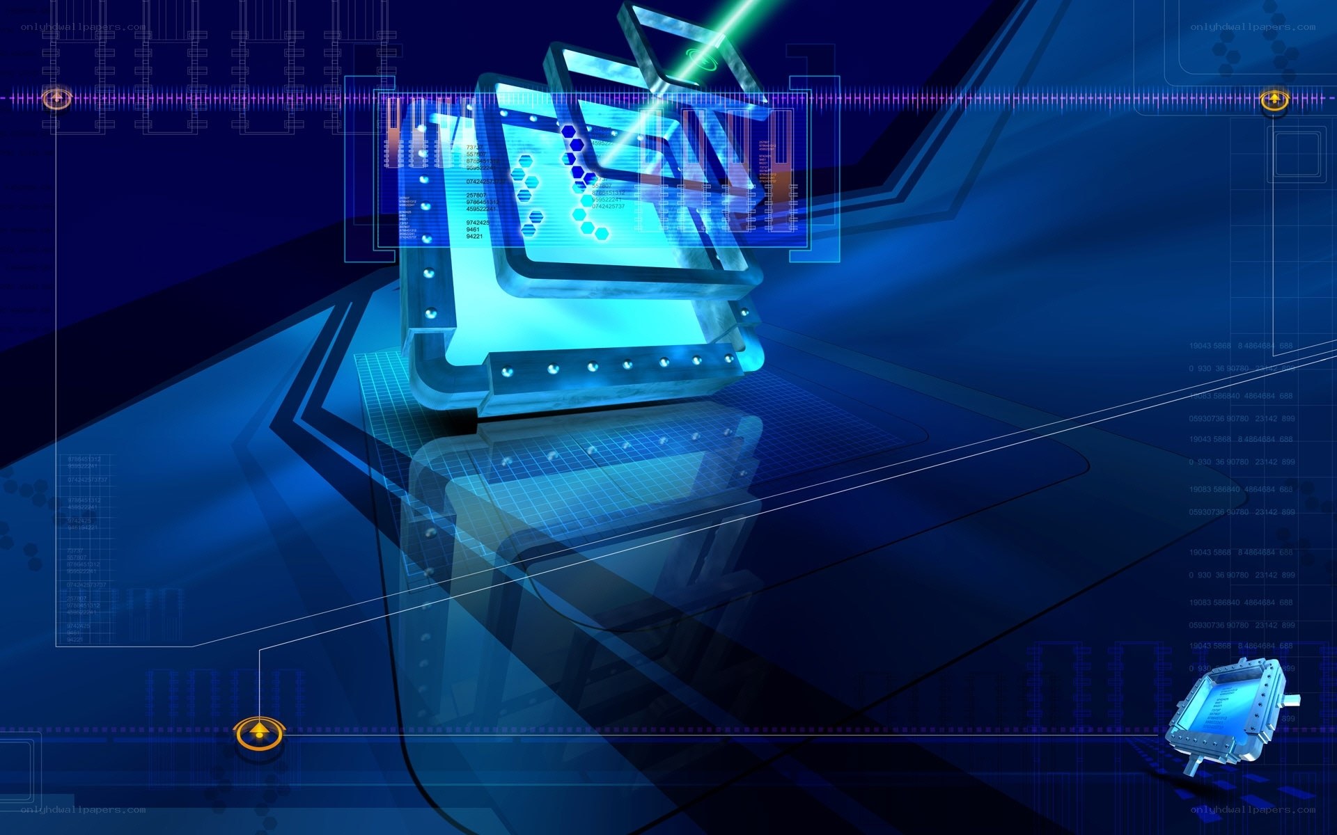futuristic technology interface