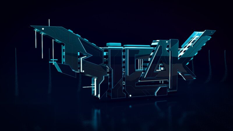 futuristic text design