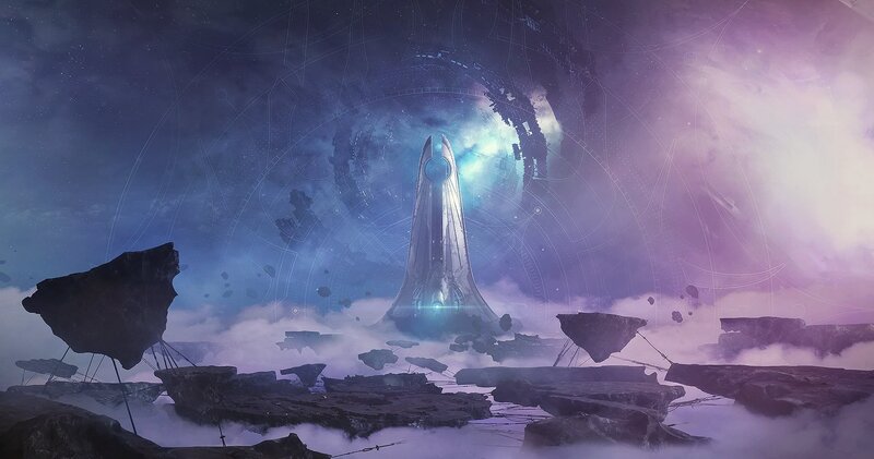 Futuristic Tower in Ruins