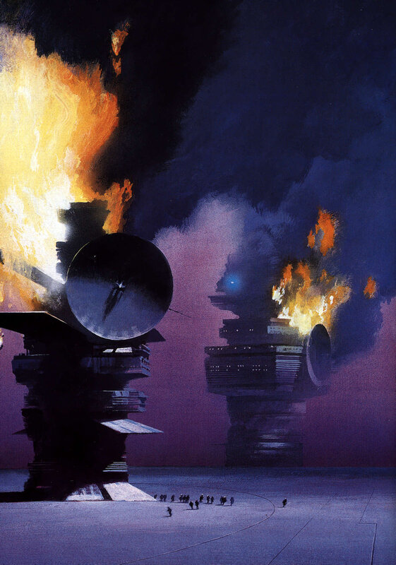 Futuristic Towers Burning