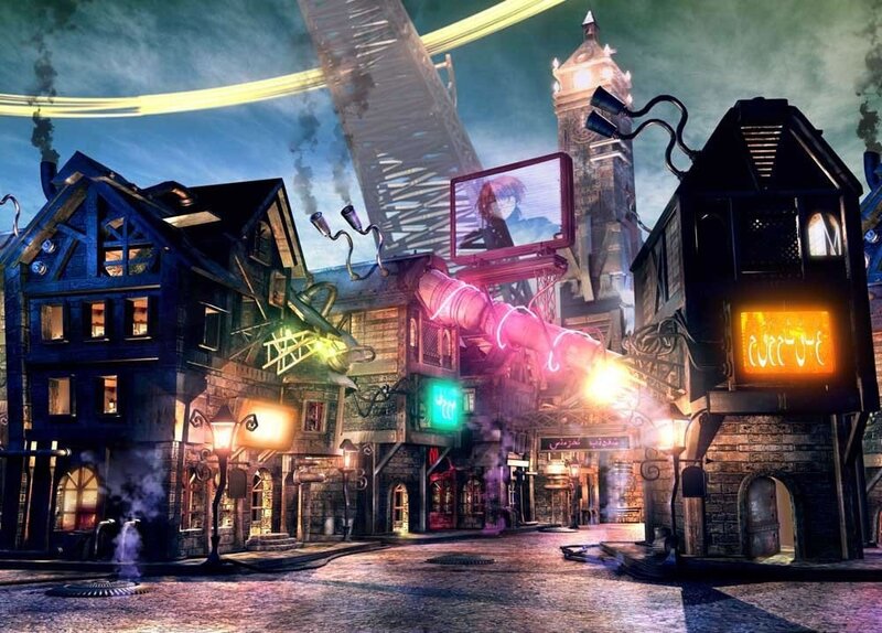 Futuristic Town Street