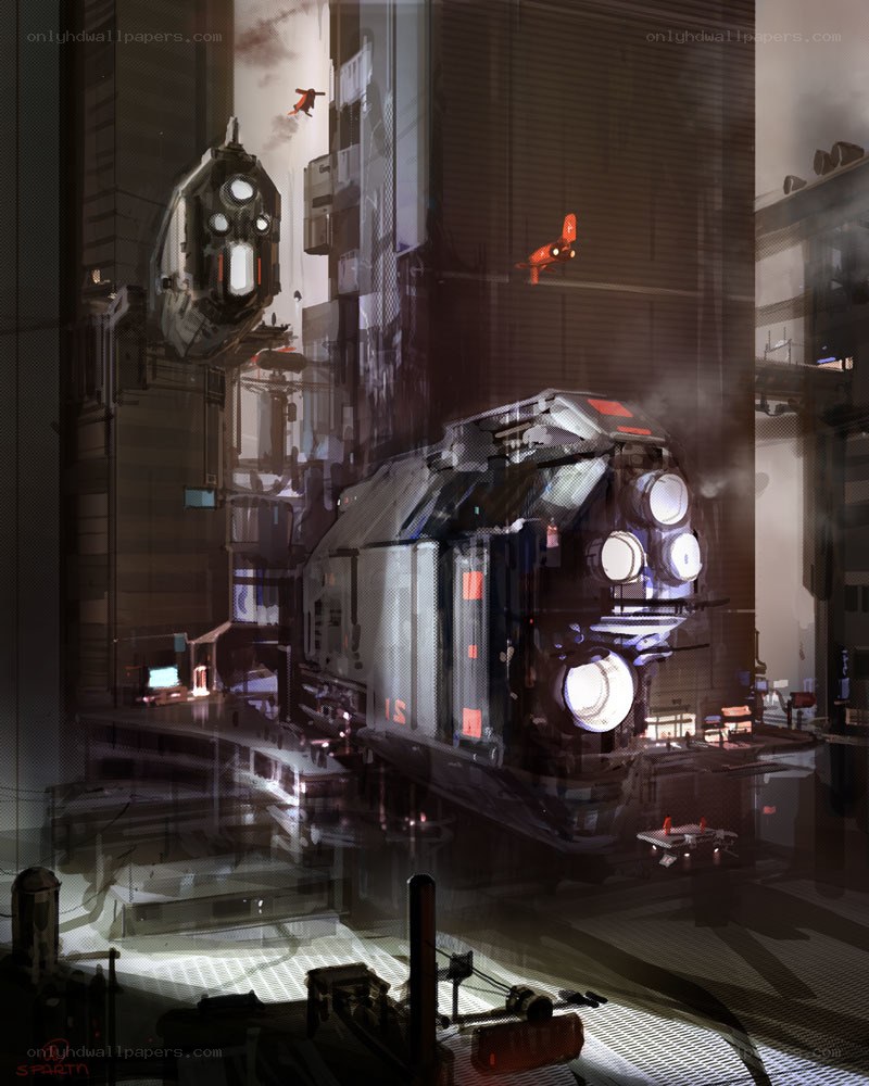 futuristic train station concept