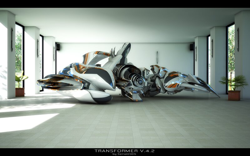 Futuristic Transformer Vehicle