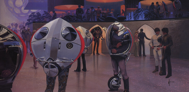 Futuristic transport pods