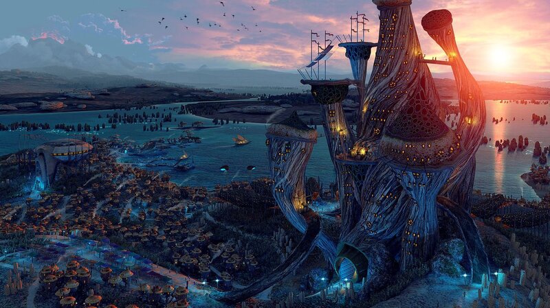 Futuristic Tree City