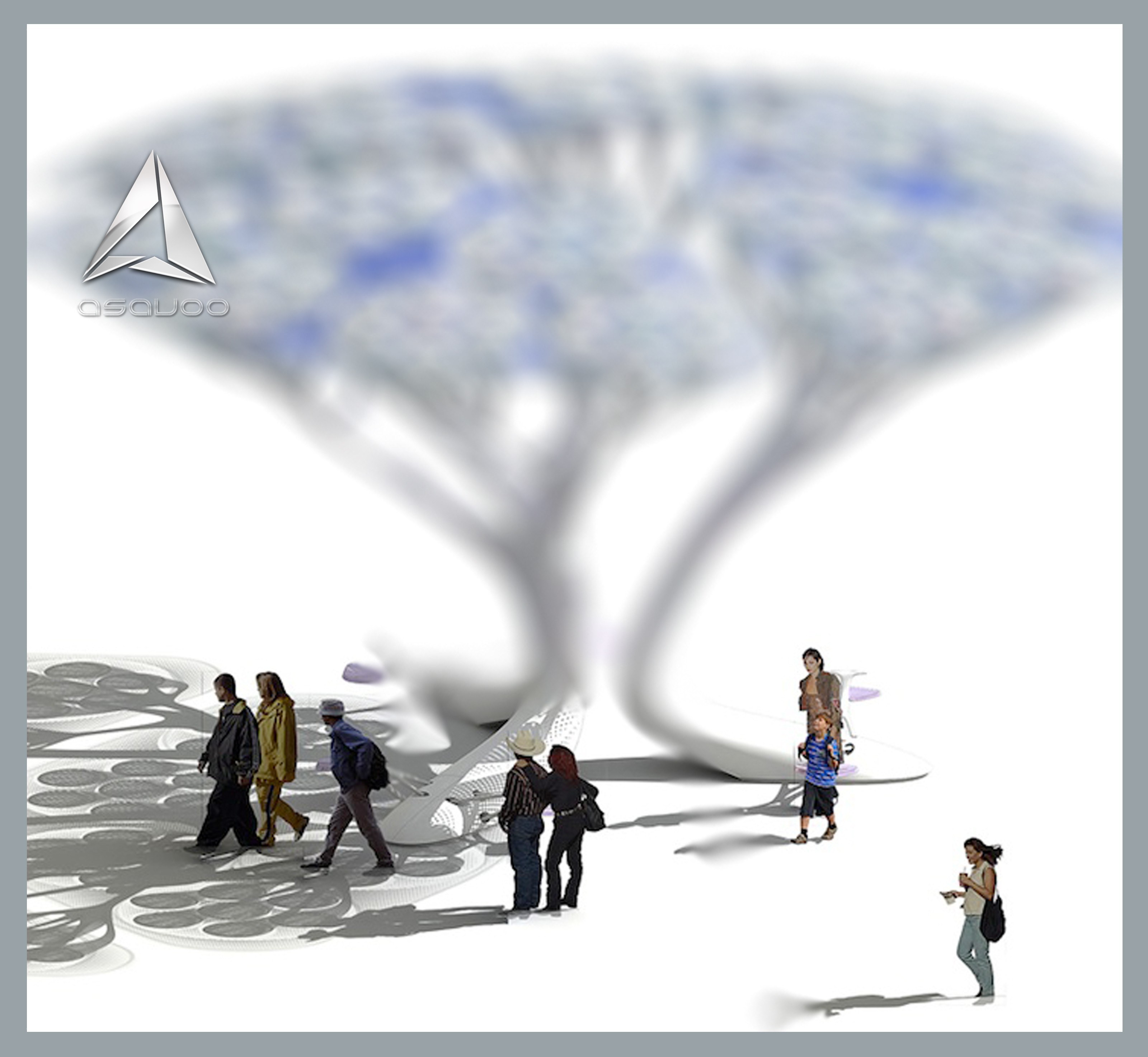 Futuristic Tree Sculpture