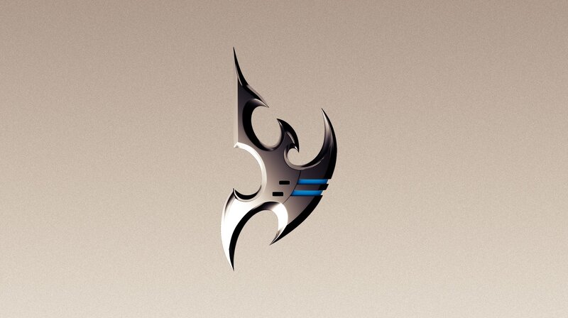 futuristic tribal emblem