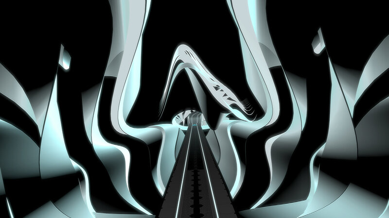 Futuristic Tunnel — Black