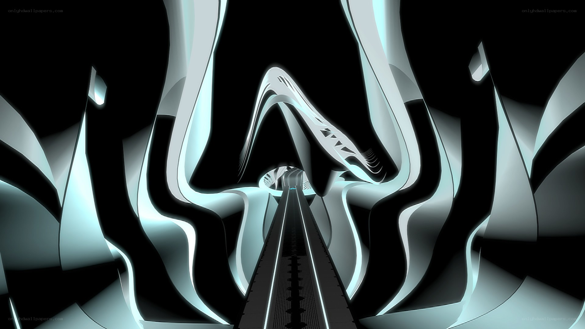 futuristic tunnel corridor
