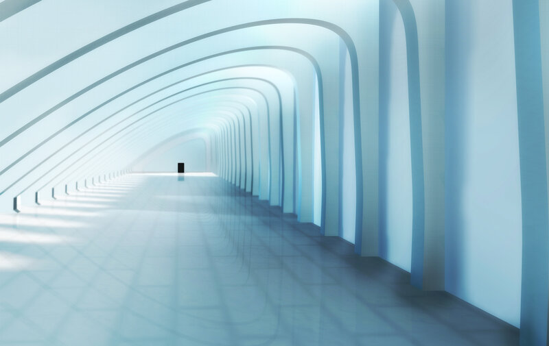 futuristic tunnel corridor