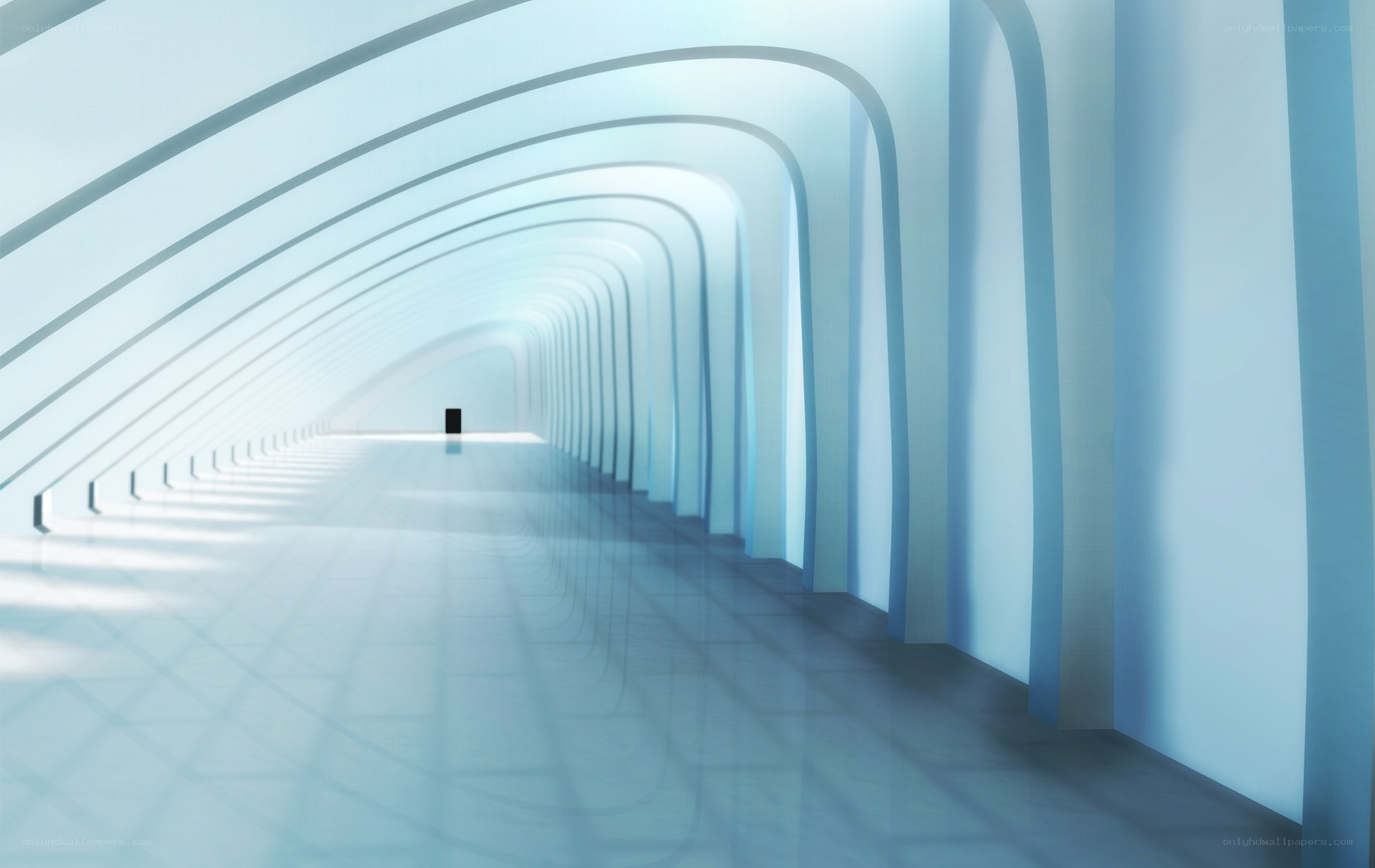 futuristic tunnel corridor