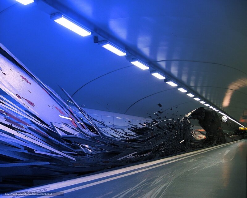 Futuristic tunnel destruction