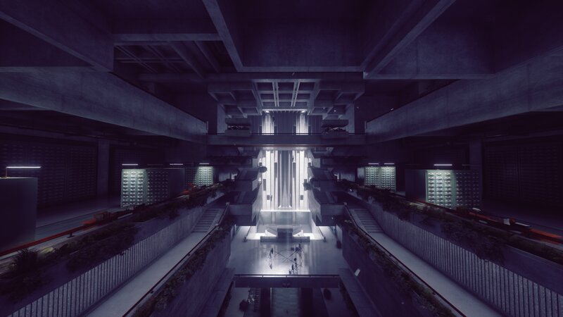 Futuristic Underground Facility