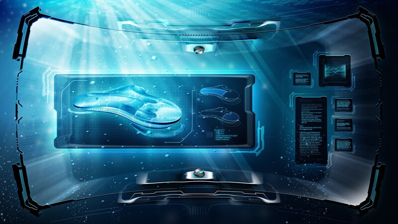 futuristic underwater interface