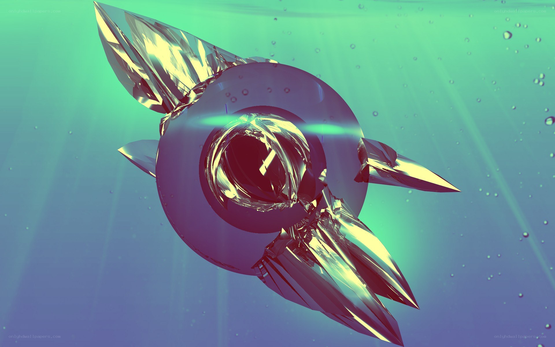 Futuristic underwater vessel