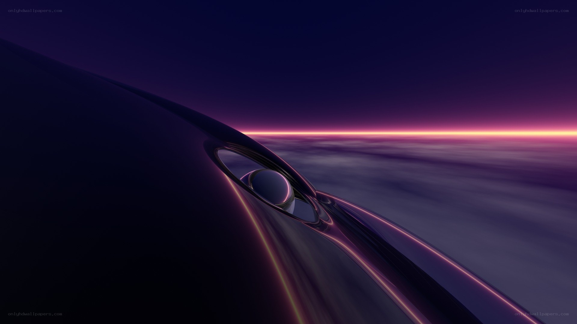 futuristic vehicle at twilight