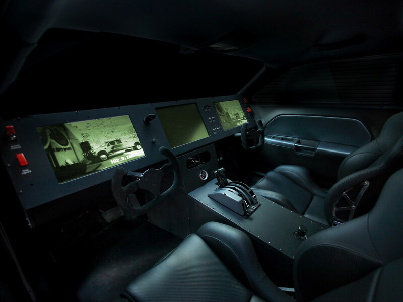 futuristic vehicle cockpit