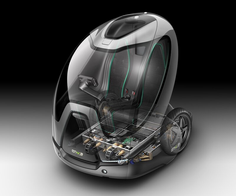 Futuristic Vehicle Concept — Black