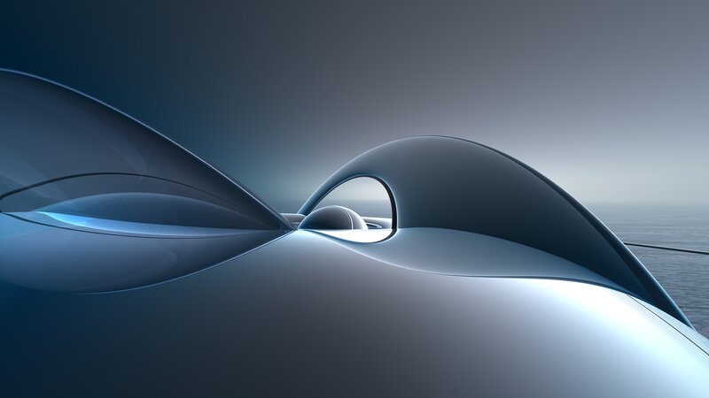 Futuristic Vehicle Design — Blue