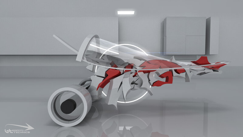 Futuristic Vehicle Design — Gray