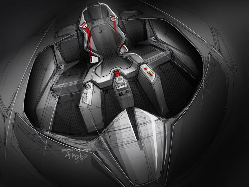 futuristic vehicle interior concept