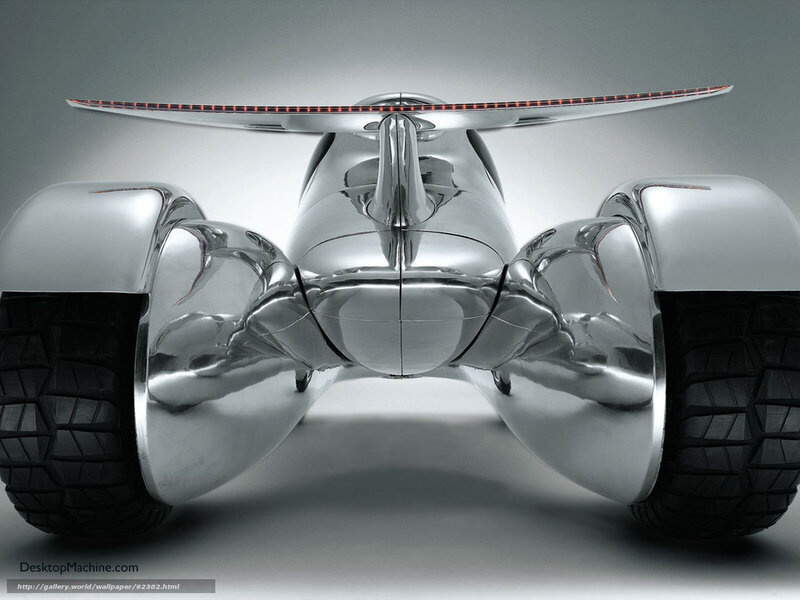 Futuristic Vehicle — Silver